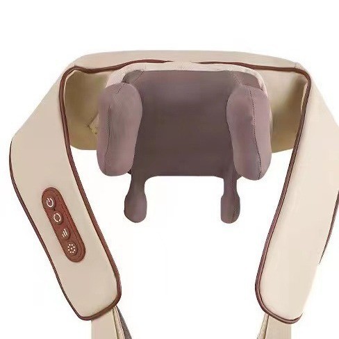 Fábrica eléctrica amasar compresa caliente masaje chal trapezoidal músculo cervical masajeador draga hombro cuello masajeador
