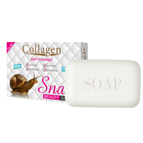 Cross-border wholesale snail handmade soap moisturizing, hydrating and brightening face wash soap essential oil handmade soap Snail Soap