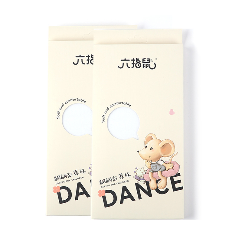 Six-Fingered Mouse 8991 Children's Dance Tights Spring and Autumn Thin Style Exam Dance Practice Pantyhose White Leggings