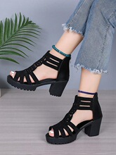 E 45521 Thick Platform Wedge Sandals �����Ь �羳ŷ��