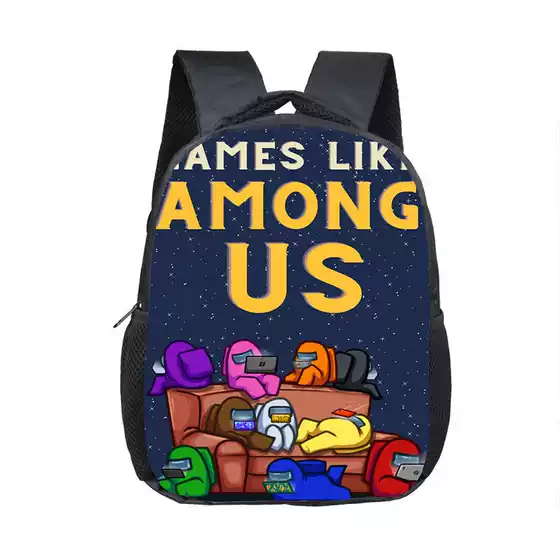 Space Werewolf Backpack Amongus Campus Style Oxford Large Capacity Backpack for Primary and Secondary Schools Hot School Bag to Reduce Burden