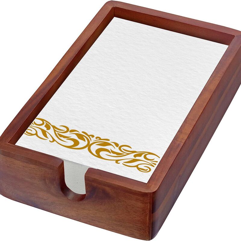 Guest towel napkin holder paper towel tray table solid wood tissue box restaurant square towel storage box room decoration Guest towel napkin holder paper towel tray table solid wood tissue box restaurant square towel storage box room decoration