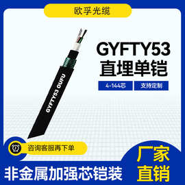 欧孚gyfty53-48b1 非金属48芯光缆单模光纤直埋地埋通信网络线