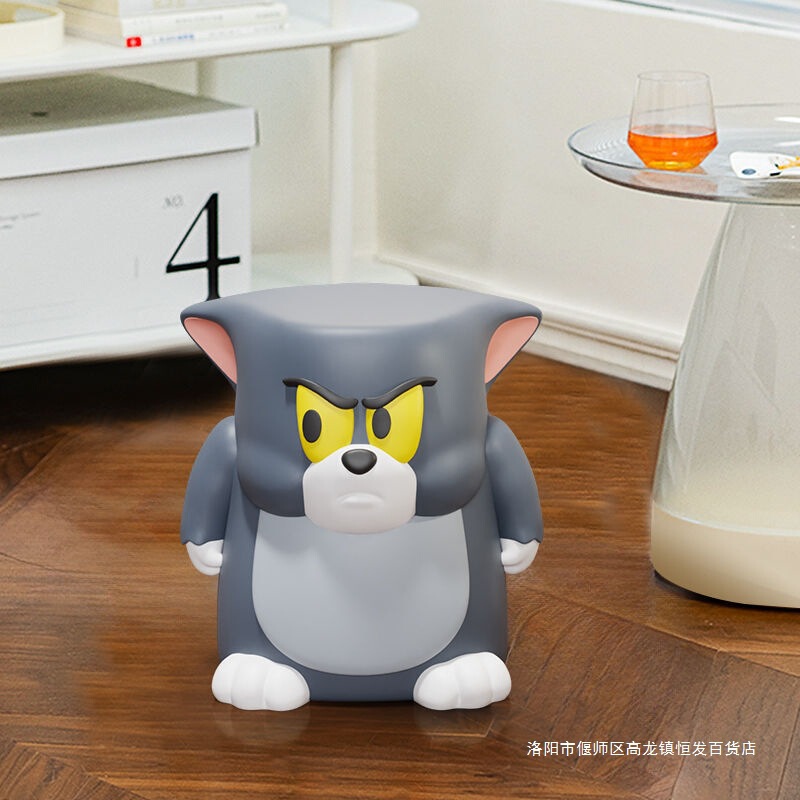 卡通小凳子猫老鼠落地摆件客厅矮凳电视柜换鞋凳家居装饰品床头柜|undefined