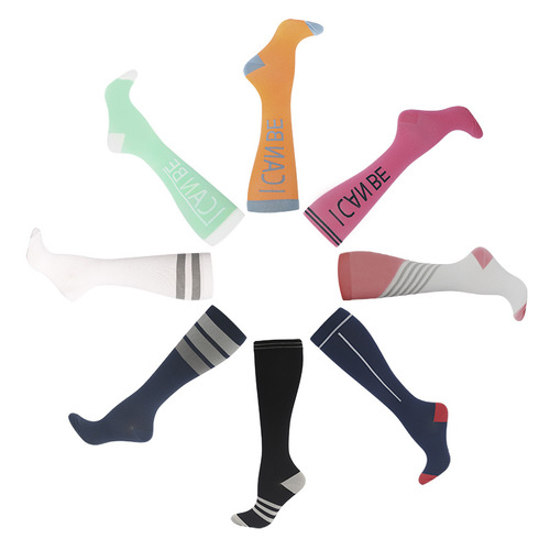 Max Casual Striped Calf Socks Pressure Socks Running Fitness Beautiful Legs Yoga Socks Sports Muscle Energy Pressure Socks