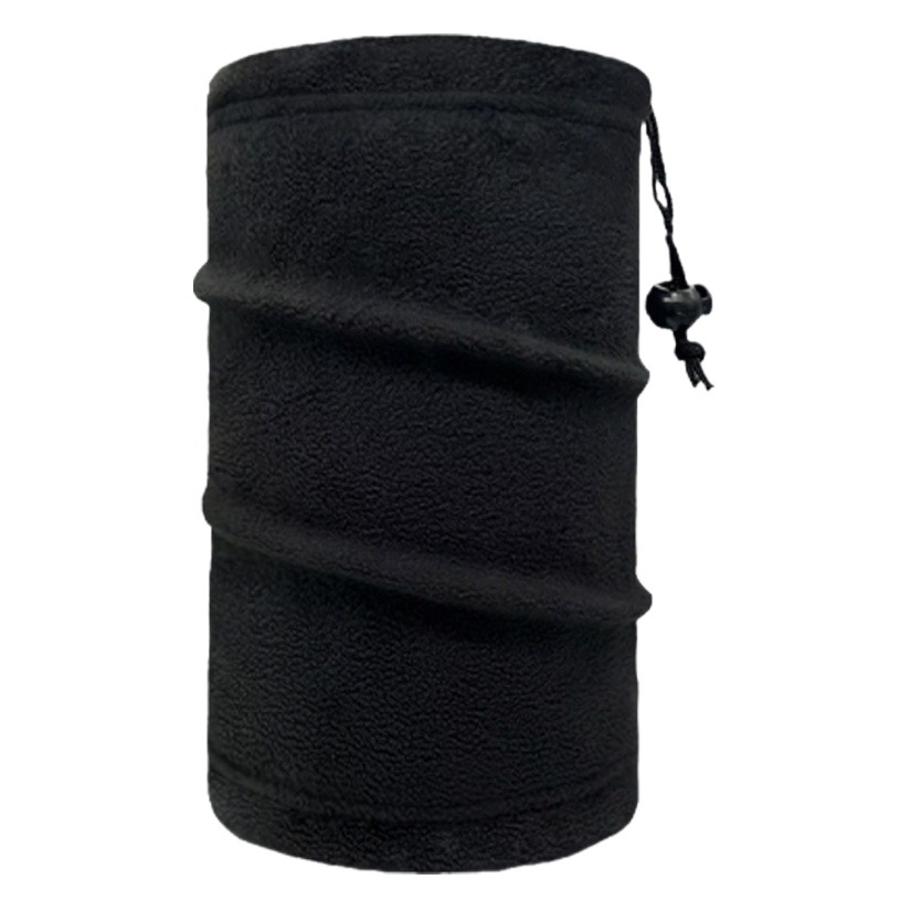 Thickened Fleece Neck Gaiter with Adjustable Drawstring, Windproof and Cold-Resistant Neck Warmer for Winter Cycling and Face Protection