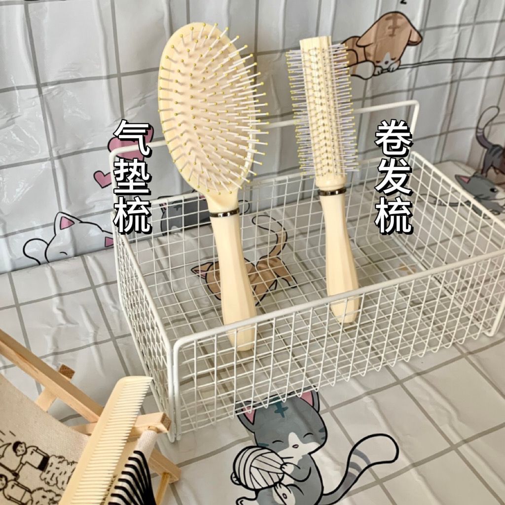 Peine esponjoso, peine de colchón de aire, peine de cabello rizado, peine de tubo de cabello largo especial para mujer, peine de masaje doméstico para mujer, peine de costillas