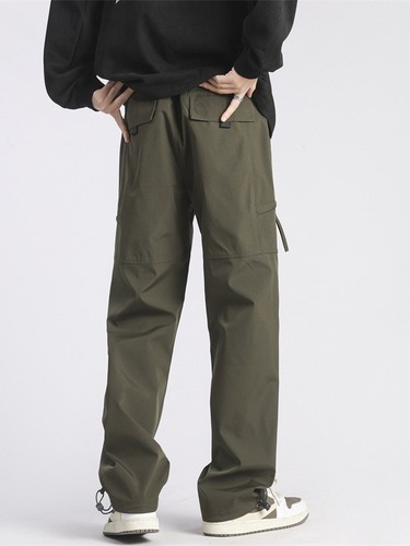 xxbro Men's #American Functional Winter Fleece Straight Leg Pants Men Loose Trendy Quick Dry Versatile Casual Work Pants