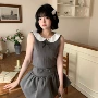 夏季娃娃领甜美上衣半裙