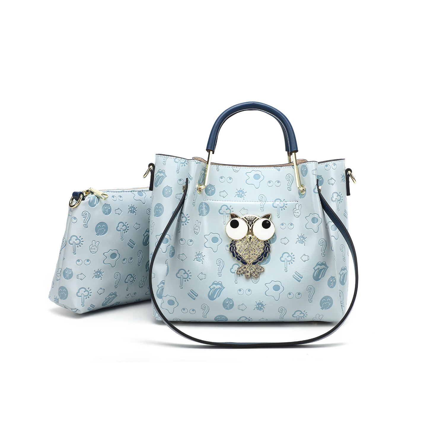 Bolsa de mujer en relieve bolsa de oficina práctica bolsa de mano estilo clásico europeo y americano 2860 #