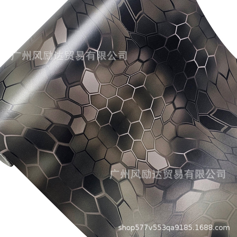 Cross-Border Popular Six-Sided Diamond-Shaped Graffiti Car Body Color Change Film Electric Motorcycle Mountain Bike Color Change Decal Stickers