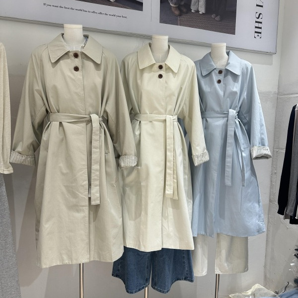 British Style Mid-Length Windbreaker Jacket for Women 2025 Spring and Autumn New Style Petite High-End Korean Women's Clothing Wholesale