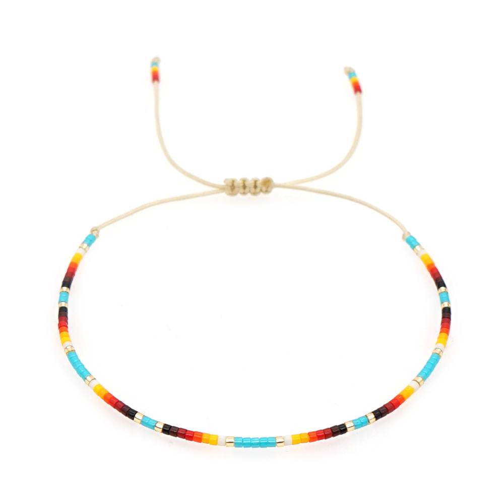 Boho Miyuki Miyuki Beads Handmade Colorful Beaded Small Braceletpicture3