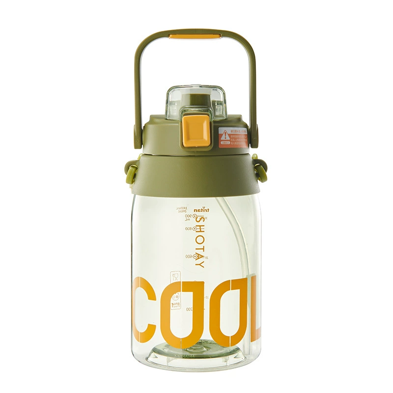 Shangtai Large -capacity Double Drink kettle 1.0L 1.4L 2.0L can chase drama straws back kettle with mobile phone bracket