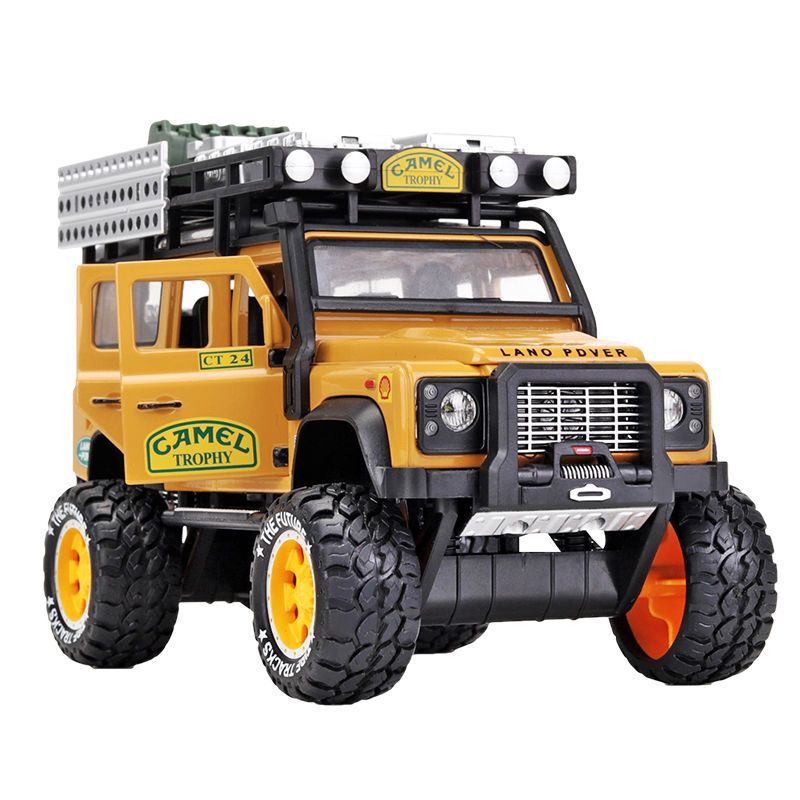 Land Rover Defender Camel Cup [Alloy Car Model] Simulation Ornament Children's Toy Car Gift Off-Road Vehicle