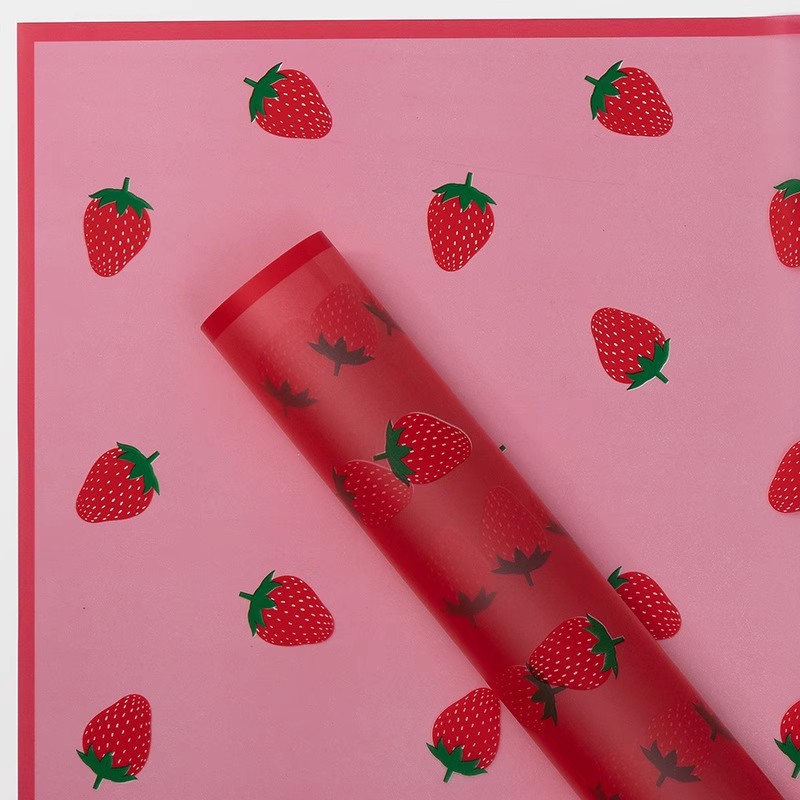 LiZhiRan impermeable niebla de papel de embalaje de flores fresas Magic Edge niebla de papel florista ramo de papel de envoltura