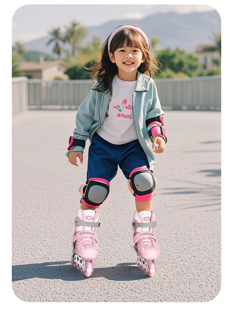 Inline-skates Für Kinder Einsteiger-set Für Kleine Anfänger_voghion.com