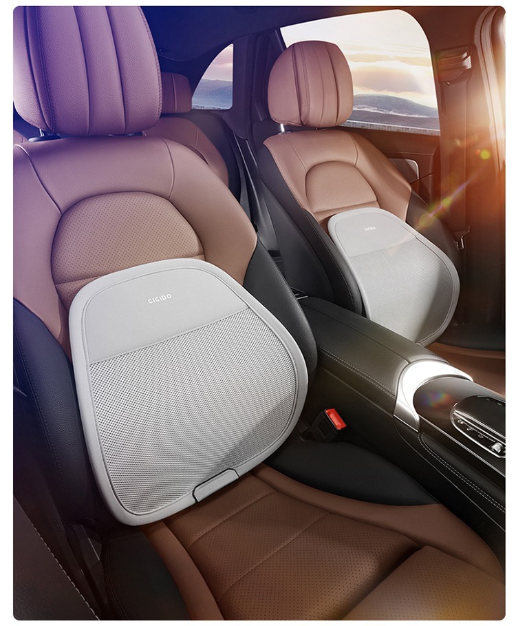 Cicido Car Lumbar Support Cushion Breathable Waist Protector Seat Cushion Back Support Car Driver's Seat Lumbar Support
