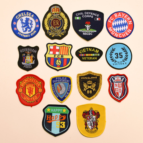 DIY embroidery LOGO woven label clothing cloth stickers epaulettes armbands badges badges without adhesive backing and need to be hand-sewn