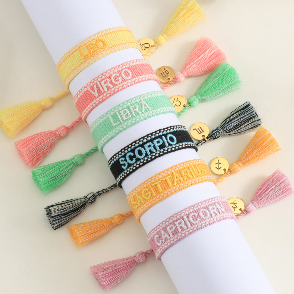 Vacation Letter Polyester Wholesale Bracelets display picture 3