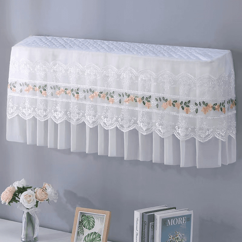 Air Conditioner Cover That Doesn'T Need to Be Removed When the Unit Is On, and Full-Cover Dustproof Fabric Cover for Wall-Mounted Units, Universal Wall-Mounted Air Conditioner Cover