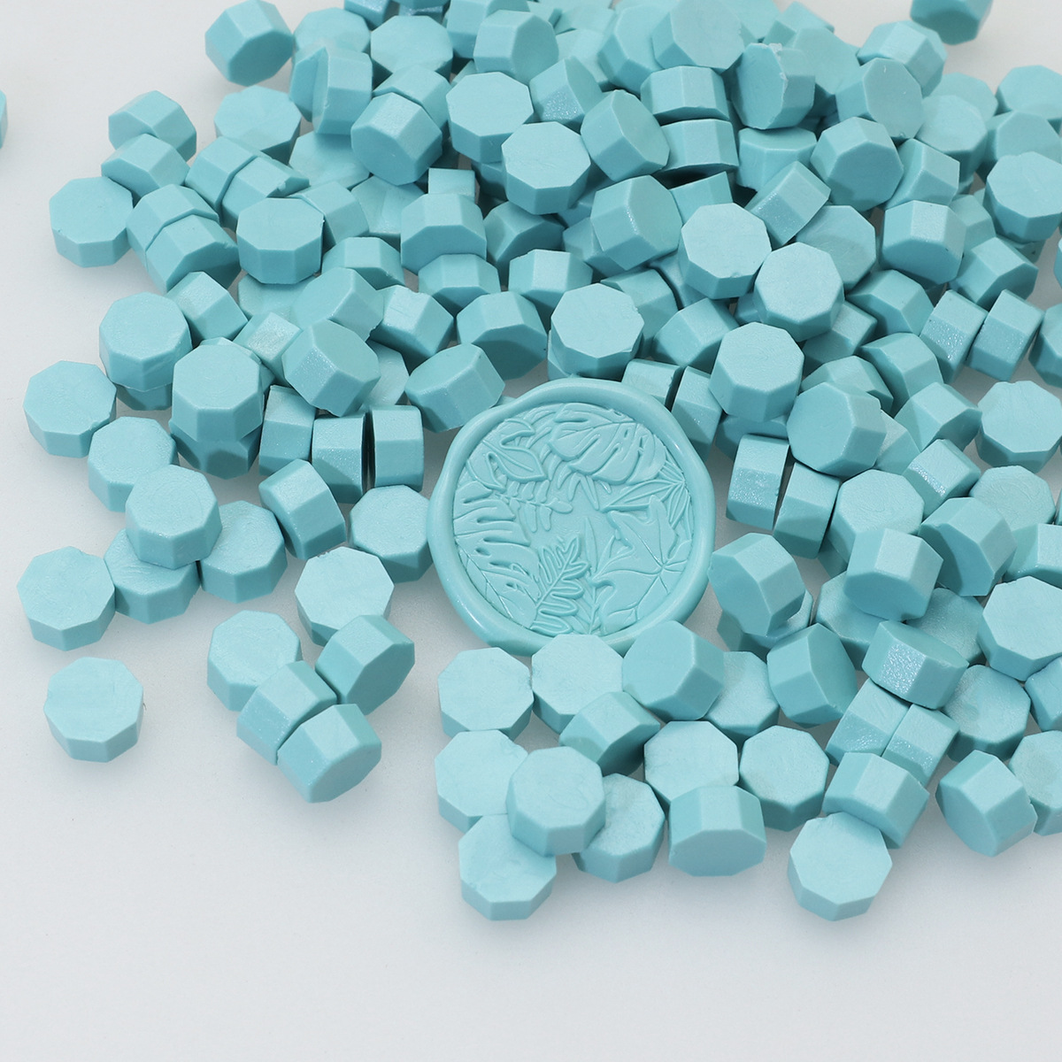 Perlas de cera de sellado octogonales Oucai, 500g, 131 colores, perlas de sellado de cera a granel, colores mixtos, baratas, perladas, una libra.