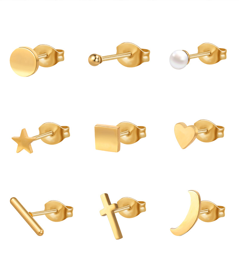Pointed titanium steel lip stud product view