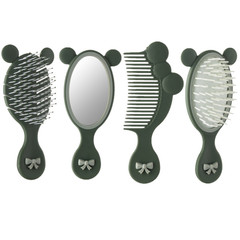 Children's Cartoon Airbag Massage Mirror Comb Set Cute Styling Comb Girls Hairdressing Comb Baby Mirror Comb Combination