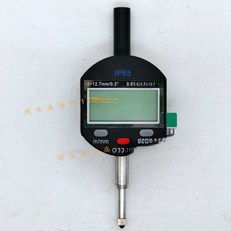 上海赛一电子百分表12.7/25.4/50/100IP65防水高精数显千分表窄3V