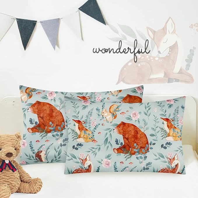 Algodón bebé impreso funda de almohada para niños y niñas Universal sobre sellado el comercio exterior Amazon