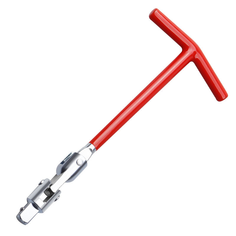 Llave de enchufe de bujía tipo T automóvil bujía enchufe desmontaje instalación junta universal llave de bujía