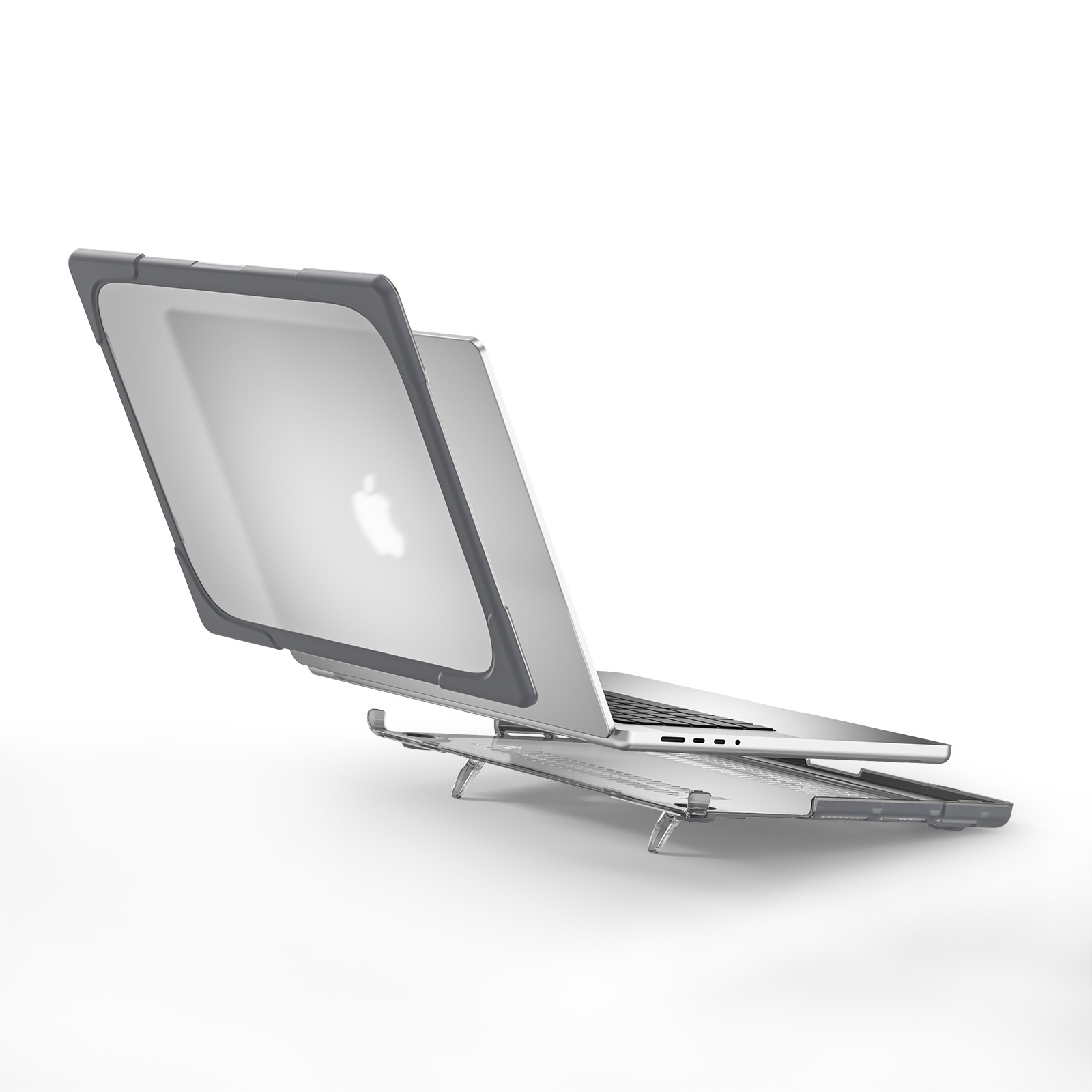 适用苹果笔记本pro14寸电脑保护套Macbook Air13散热pc支架防摔壳-阿里巴巴
