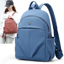 牛津布尼龙帆布双肩包女2024新款轻便时尚旅行学生小背包防水休闲
