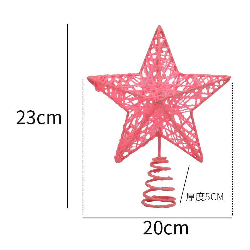 国境を越えて五角星鉄芸装飾品の樹頂星亮片縦型五角星クリスマス配置用品を供給する|undefined