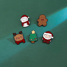 原創聖誕老人胸針女日系卡通可愛金屬徽章創意別針學生配飾禮物男