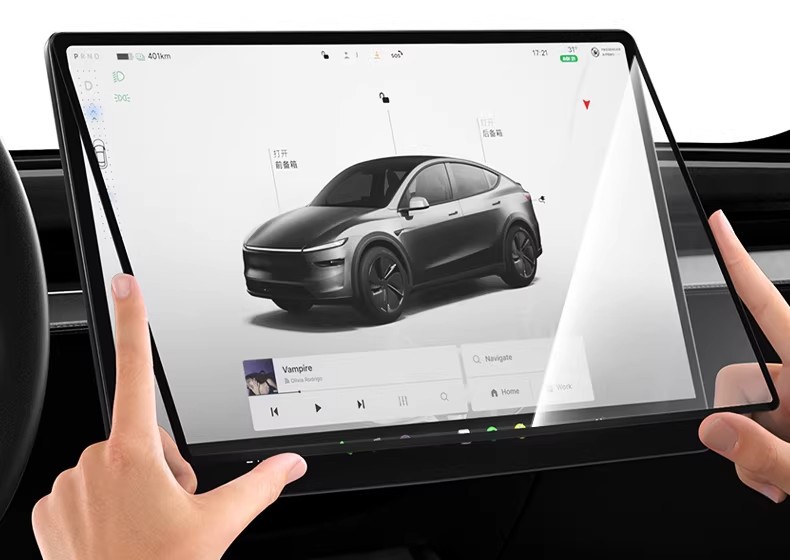 26 Models of Model Y/Yl Tesla Screen Tempered Film with Full Screen Coverage Tempered Glass 16inch Tesla Tempered Film