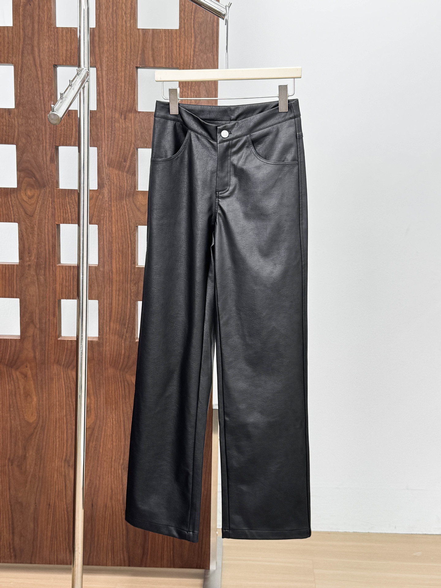 Du のアメリカンホワイトテクスチャーカジュアルパンツ V 字型ウエストスカルプパンツ女性の秋の新しいハイウエストストレートデザインパンツ