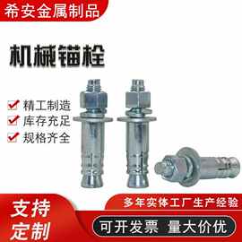 重型机械锚栓钢结构幕墙抗震膨胀螺丝批发热镀锌自切式后扩底锚栓