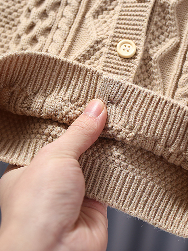 Chaleco de punto dividido para bebé Otoño e Invierno ropa exterior de bebé Chaleco de color sólido chaleco pequeño para chaqueta de niños medianos y pequeños