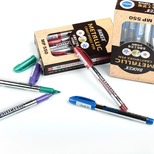 Boomerang 550 Gold and Silver Metallic Gel Pen Office Writing Signature Calligraphy Gold Craft Pen Set Wholesale