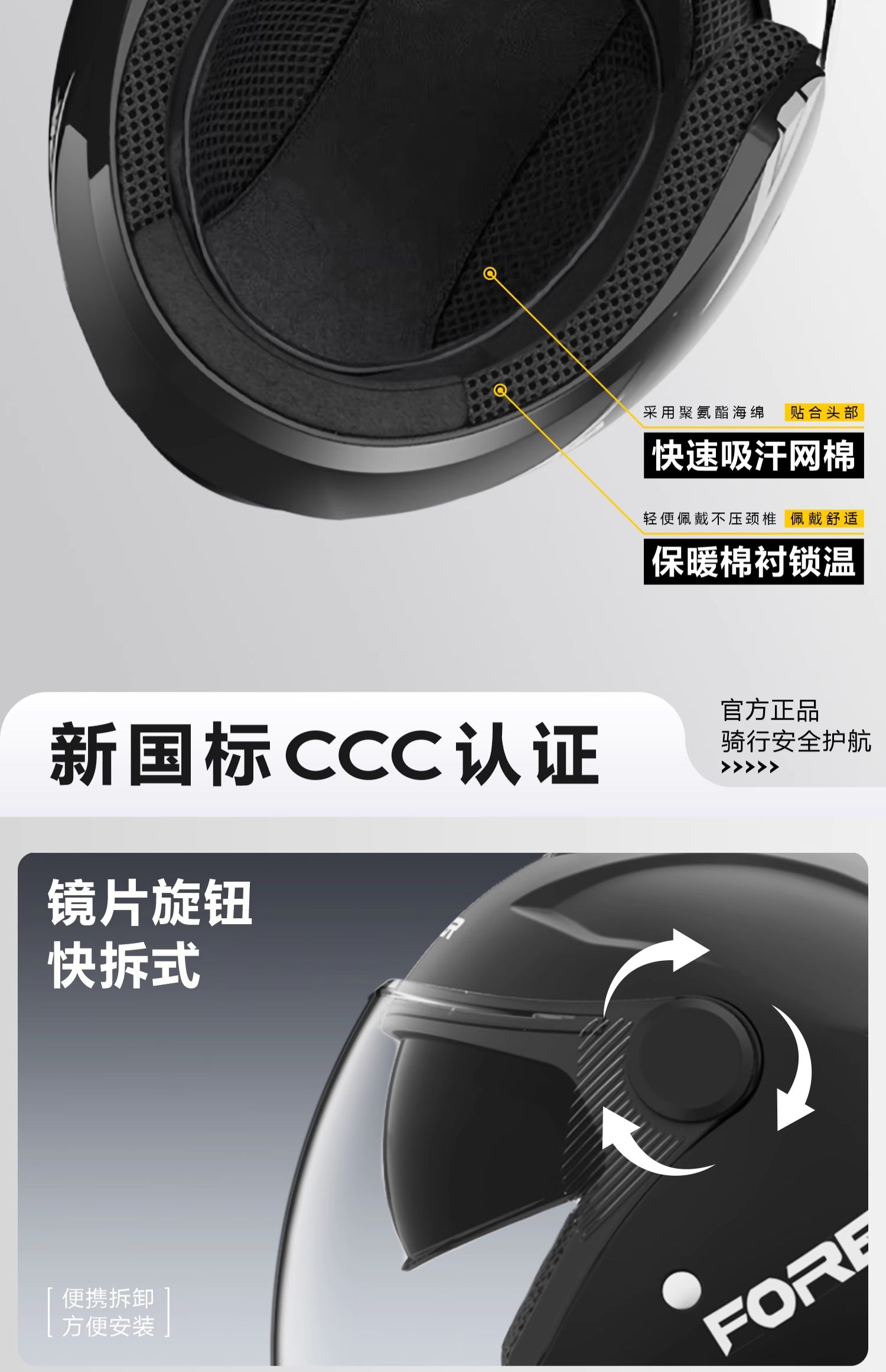 New National Standard 3C Certified Electric Motorcycle Helmet