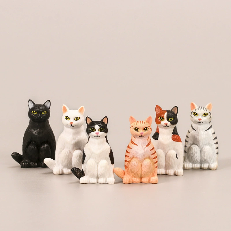 Заместитель позы, минифигурка, мультяшная кукла, игрушка, котёнок, кот