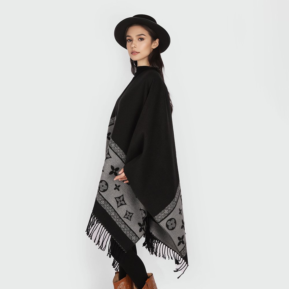 Nuevo núcleo de hilo de envoltura, estilo de alta calidad, manto de color sólido, moda femenina, bufandas cálidas, vestido de viaje de Yunnan