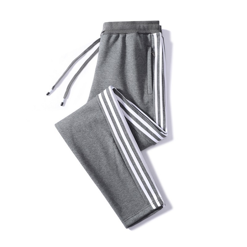 Algodón puro de cuatro colores L - 8XL grasa 95 algodón 2023 nuevo otoño y invierno para hombres tres barras sueltas y veludo