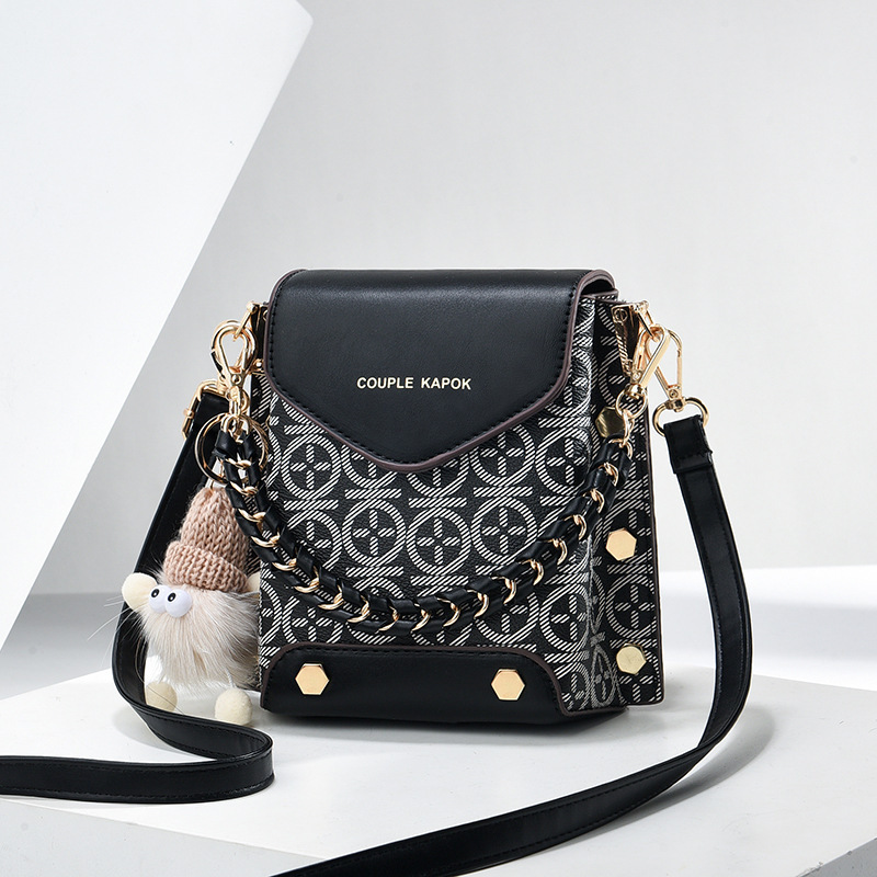 [Recomendación de transmisión en vivo] bolso de teléfono móvil para mujeres 2024 nueva impresión de moda en línea rojo de hombro bolso de mochila pequeña