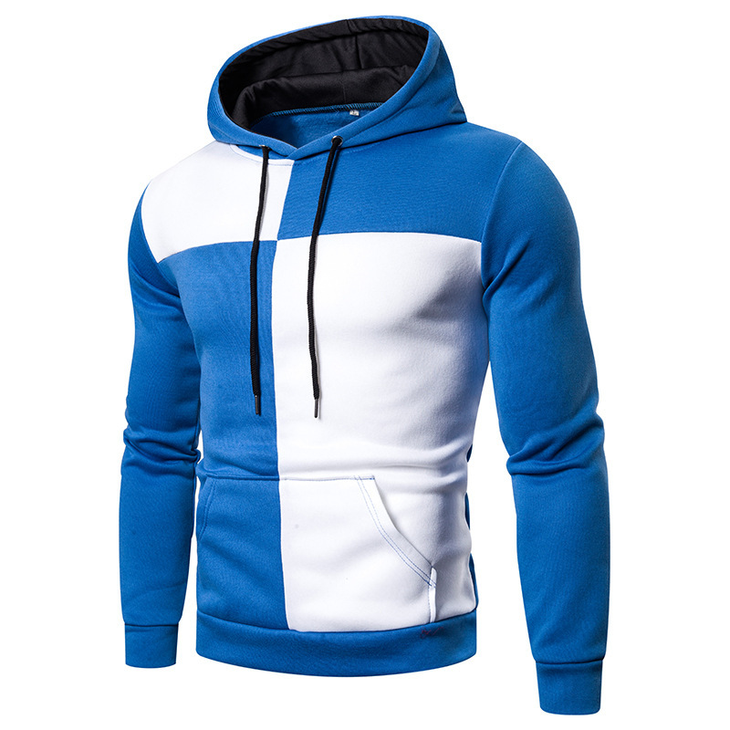 Men's Clothing autumn and winter new men's clothing creative splicing sleeve casual hooded men's sweatshirt W25_senzul.com