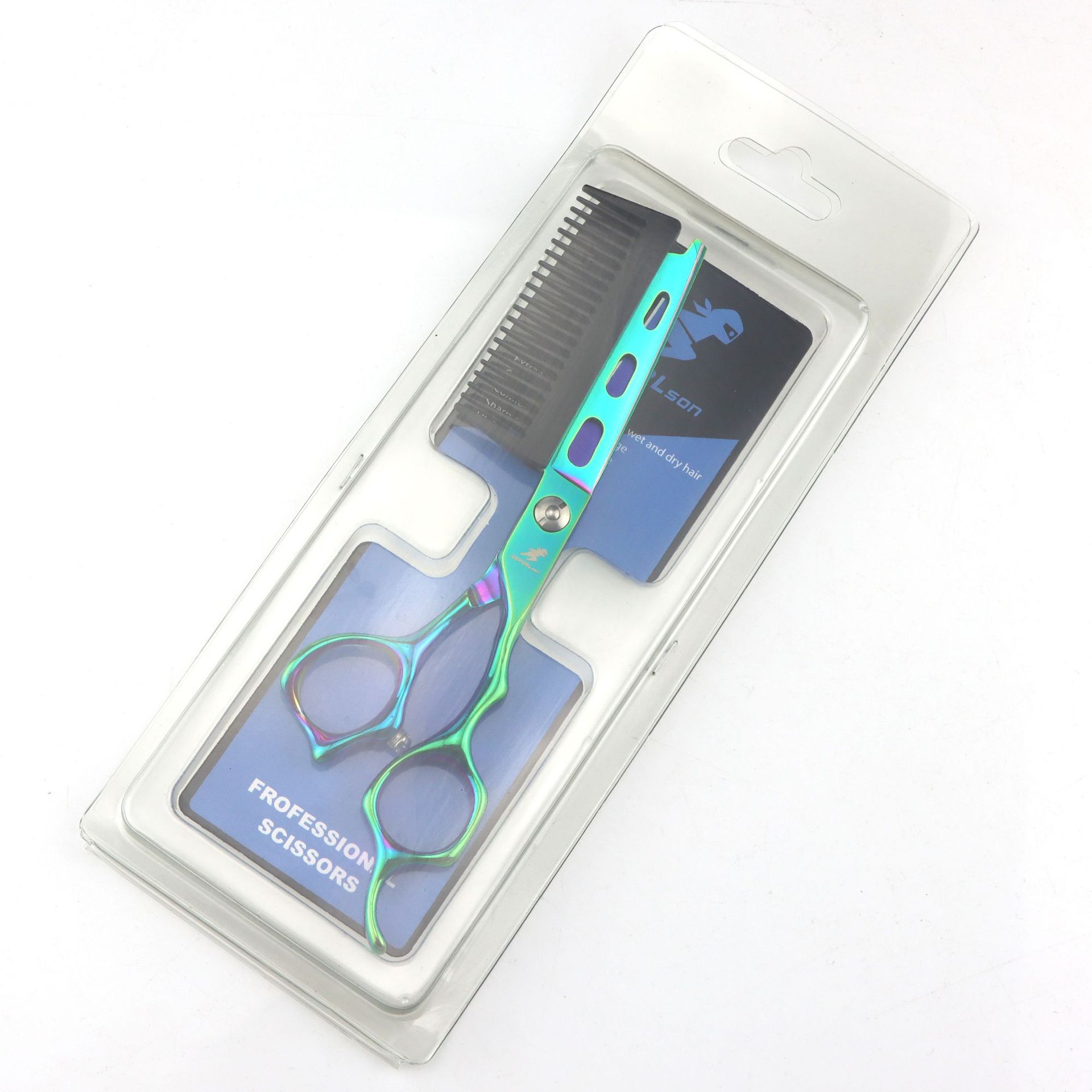 Professional Hairdressing Scissors For Flat Bangs Colorful Design_voghion.com