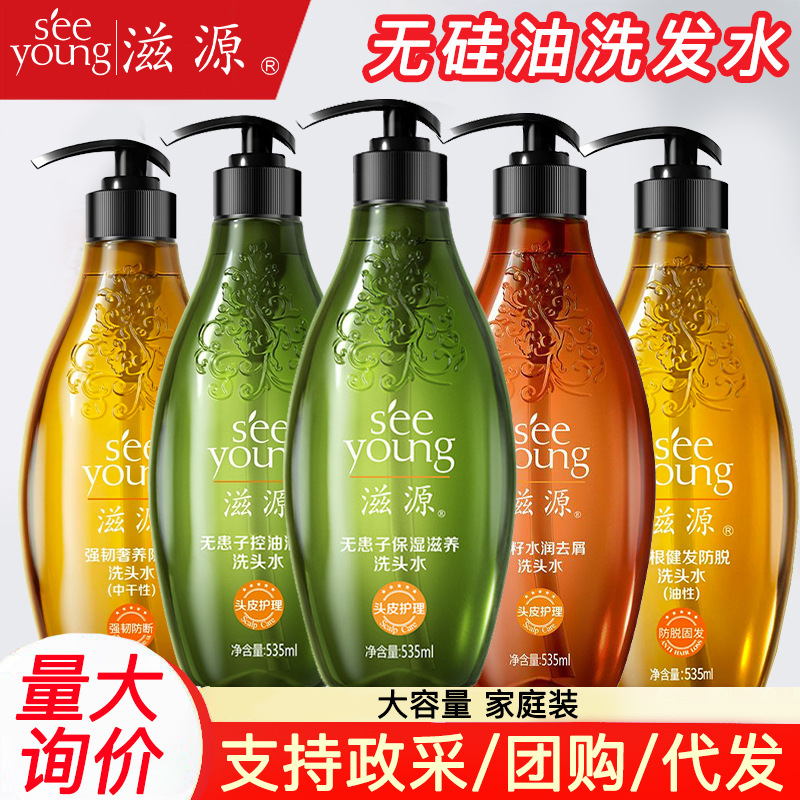 Ziyuan Silicone-Free Soapberry Tea Seed Ginger Shampoo for Dry and Oily Hair, 535ml, Genuine Product, Wholesale Price Ziyuan Silicone-Free Soapberry Tea Seed Ginger Shampoo for Dry and Oily Hair, 535ml, Genuine Product, Wholesale Price