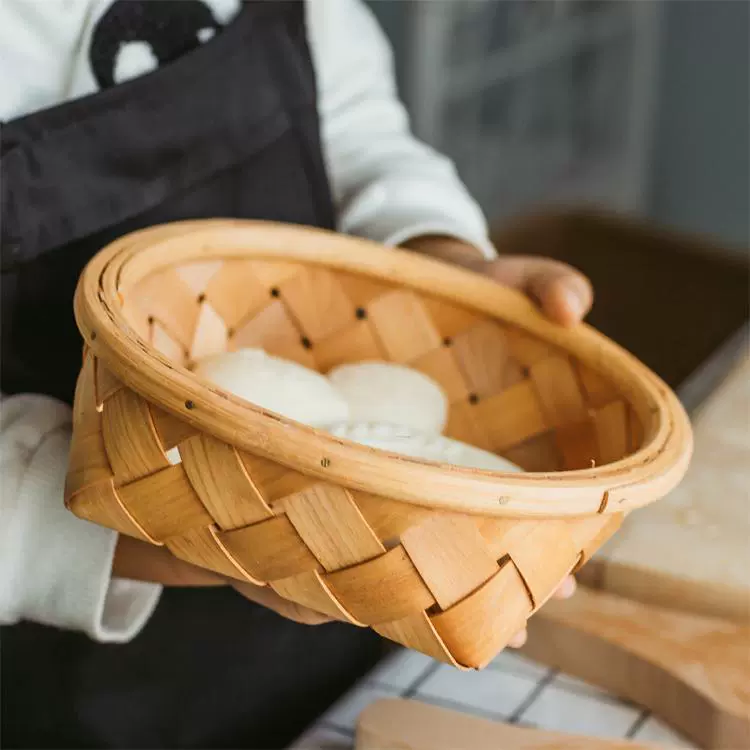 Round big storage basket, woven storage box