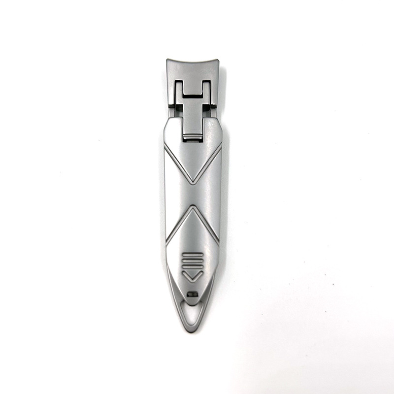 Amazon cross-border new nail clippers powder pressure nail trimmer stainless steel anti-splash folding nail clippers cicada wing manicure